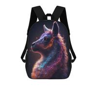 sinyumoney 1 Zaini Per Bambini Galaxy Alpaca Llama Meme Borsa Scolastica Stampata in 3D Borsa Alla Moda Borse Scolastiche Da Viaggio Per La Scuola O I Viaggi 17inch