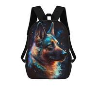 sinyumoney 1 Zaini Per Bambini German Shepherd Dog Borsa Scolastica Stampata in 3D Borsa Alla Moda Borse Scolastiche Da Viaggio Per La Scuola O I Viaggi 17inch
