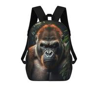 sinyumoney 1 Zaini Per Bambini Gorilla Generative AI Borsa Scolastica Stampata in 3D Borsa Alla Moda Borse Scolastiche Da Viaggio Per La Scuola O I Viaggi 17inch