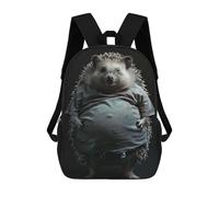 sinyumoney 1 Zaini Per Bambini Hedgehog Fat Borsa Scolastica Stampata in 3D Borsa Alla Moda Borse Scolastiche Da Viaggio Per La Scuola O I Viaggi 17inch