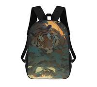 sinyumoney 1 Zaini Per Bambini Hidden Tiger in Shadows -1 Borsa Scolastica Stampata in 3D Borsa Alla Moda Borse Scolastiche Da Viaggio Per La Scuola O I Viaggi 17inch