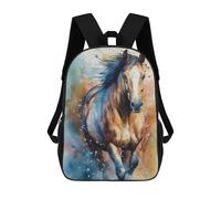 sinyumoney 1 Zaini Per Bambini Horse Colorful Borsa Scolastica Stampata in 3D Borsa Alla Moda Borse Scolastiche Da Viaggio Per La Scuola O I Viaggi 17inch