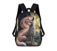 sinyumoney 1 Zaini Per Bambini Japanese Kitsune Fox Borsa Scolastica Stampata in 3D Borsa Alla Moda Borse Scolastiche Da Viaggio Per La Scuola O I Viaggi 17inch