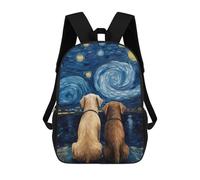 sinyumoney 1 Zaini Per Bambini Labrador Love Couple Borsa Scolastica Stampata in 3D Borsa Alla Moda Borse Scolastiche Da Viaggio Per La Scuola O I Viaggi 17inch