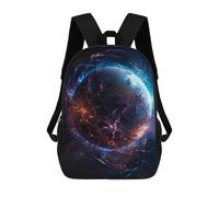 sinyumoney 1 Zaini Per Bambini Lightning Alien Planet Borsa Scolastica Stampata in 3D Borsa Alla Moda Borse Scolastiche Da Viaggio Per La Scuola O I Viaggi 17inch