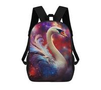 sinyumoney 1 Zaini Per Bambini Magical Swan Artwork Borsa Scolastica Stampata in 3D Borsa Alla Moda Borse Scolastiche Da Viaggio Per La Scuola O I Viaggi 17inch