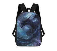 sinyumoney 1 Zaini Per Bambini Mystical Space Dragon Borsa Scolastica Stampata in 3D Borsa Alla Moda Borse Scolastiche Da Viaggio Per La Scuola O I Viaggi 17inch