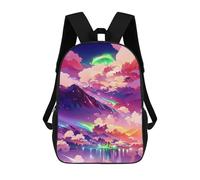 sinyumoney 1 Zaini Per Bambini Neon Dreamscape -10 Borsa Scolastica Stampata in 3D Borsa Alla Moda Borse Scolastiche Da Viaggio Per La Scuola O I Viaggi 17inch
