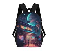 sinyumoney 1 Zaini Per Bambini Neon Dreamscape -20 Borsa Scolastica Stampata in 3D Borsa Alla Moda Borse Scolastiche Da Viaggio Per La Scuola O I Viaggi 17inch