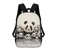 sinyumoney 1 Zaini Per Bambini Panda Funny Animal Art Borsa Scolastica Stampata in 3D Borsa Alla Moda Borse Scolastiche Da Viaggio Per La Scuola O I Viaggi 17inch