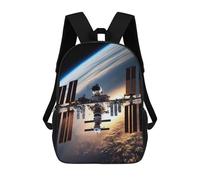 sinyumoney 1 Zaini Per Bambini Panoramic Earth Orbit View Borsa Scolastica Stampata in 3D Borsa Alla Moda Borse Scolastiche Da Viaggio Per La Scuola O I Viaggi 17inch