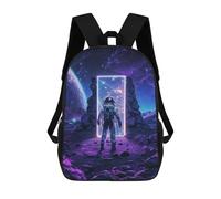 sinyumoney 1 Zaini Per Bambini Purple Space Neon Altar Borsa Scolastica Stampata in 3D Borsa Alla Moda Borse Scolastiche Da Viaggio Per La Scuola O I Viaggi 17inch
