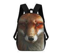 sinyumoney 1 Zaini Per Bambini Red Fox Borsa Scolastica Stampata in 3D Borsa Alla Moda Borse Scolastiche Da Viaggio Per La Scuola O I Viaggi 17inch