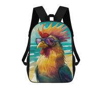 sinyumoney 1 Zaini Per Bambini Rooster In The Sea Borsa Scolastica Stampata in 3D Borsa Alla Moda Borse Scolastiche Da Viaggio Per La Scuola O I Viaggi 17inch