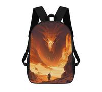sinyumoney 1 Zaini Per Bambini Sand Dragon Gate Borsa Scolastica Stampata in 3D Borsa Alla Moda Borse Scolastiche Da Viaggio Per La Scuola O I Viaggi 17inch