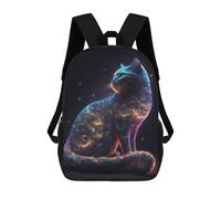 sinyumoney 1 Zaini Per Bambini Space Is Wild Cat Galaxies Borsa Scolastica Stampata in 3D Borsa Alla Moda Borse Scolastiche Da Viaggio Per La Scuola O I Viaggi 17inch