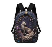 sinyumoney 1 Zaini Per Bambini Steampunk Fox Art Borsa Scolastica Stampata in 3D Borsa Alla Moda Borse Scolastiche Da Viaggio Per La Scuola O I Viaggi 17inch