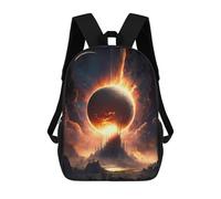sinyumoney 1 Zaini Per Bambini Super Sun Eclipse Borsa Scolastica Stampata in 3D Borsa Alla Moda Borse Scolastiche Da Viaggio Per La Scuola O I Viaggi 17inch
