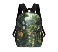 sinyumoney 1 Zaini Per Bambini The Hidden Alley Borsa Scolastica Stampata in 3D Borsa Alla Moda Borse Scolastiche Da Viaggio Per La Scuola O I Viaggi 17inch