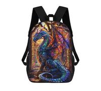 sinyumoney 1 Zaini Per Bambini Vibrant Celestial Dragon Borsa Scolastica Stampata in 3D Borsa Alla Moda Borse Scolastiche Da Viaggio Per La Scuola O I Viaggi 17inch