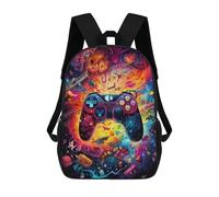 sinyumoney 1 Zaini Per Bambini Vibrant Gaming Controller Artwork -58 Borsa Scolastica Stampata in 3D Borsa Alla Moda Borse Scolastiche Da Viaggio Per La Scuola O I Viaggi 17inch