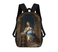 sinyumoney 1 Zaini Per Bambini Virgin Mary Borsa Scolastica Stampata in 3D Borsa Alla Moda Borse Scolastiche Da Viaggio Per La Scuola O I Viaggi 17inch