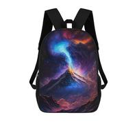 sinyumoney 1 Zaini Per Bambini Volcanic Eruption in Space-3 Borsa Scolastica Stampata in 3D Borsa Alla Moda Borse Scolastiche Da Viaggio Per La Scuola O I Viaggi 17inch