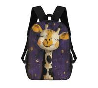 sinyumoney 1 Zaini Per Bambini Whimsical Giraffe Artwork Borsa Scolastica Stampata in 3D Borsa Alla Moda Borse Scolastiche Da Viaggio Per La Scuola O I Viaggi 17inch