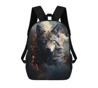 sinyumoney 1 Zaini Per Bambini Wolf on Dark Borsa Scolastica Stampata in 3D Borsa Alla Moda Borse Scolastiche Da Viaggio Per La Scuola O I Viaggi 17inch