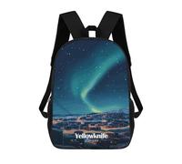 sinyumoney 1 Zaini Per Bambini Yellowknife Aurora Borealis Borsa Scolastica Stampata in 3D Borsa Alla Moda Borse Scolastiche Da Viaggio Per La Scuola O I Viaggi 17inch