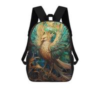 sinyumoney 2 Zaini Abstract Phoenix Kintsugi Zaino Scolastico Per Bambini Borsa Scolastica Stampata in 3D Borse Scolastiche Per Ragazzi Studenti Delle Scuole Elementari E Medie 17inch