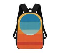 sinyumoney 2 Zaini Abstraction G Zaino Scolastico Per Bambini Borsa Scolastica Stampata in 3D Borse Scolastiche Per Ragazzi Studenti Delle Scuole Elementari E Medie 17inch