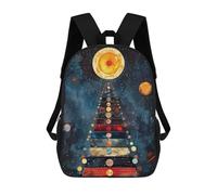 sinyumoney 2 Zaini Cosmic Pyramid Zaino Scolastico Per Bambini Borsa Scolastica Stampata in 3D Borse Scolastiche Per Ragazzi Studenti Delle Scuole Elementari E Medie 17inch