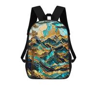 sinyumoney 2 Zaini Mountain Sunset Harmony Zaino Scolastico Per Bambini Borsa Scolastica Stampata in 3D Borse Scolastiche Per Ragazzi Studenti Delle Scuole Elementari E Medie 17inch