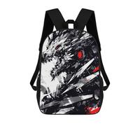 sinyumoney 3D Abstract Dragon with Red Eyes Zaino Per Bambini Impermeabile Borsa Scolastica Zaino Carino Zaini Casual Alla Moda Borsa Scolastica Per Bambini Per Bambina E Bambino Scuola 17inch