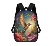 sinyumoney 3D Enchanted Hummingbird Zaino Per Bambini Impermeabile Borsa Scolastica Zaino Carino Zaini Casual Alla Moda Borsa Scolastica Per Bambini Per Bambina E Bambino Scuola 17inch
