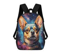 sinyumoney 3D Space Pup Portrait Zaino Per Bambini Impermeabile Borsa Scolastica Zaino Carino Zaini Casual Alla Moda Borsa Scolastica Per Bambini Per Bambina E Bambino Scuola 17inch