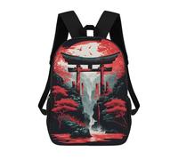 sinyumoney 3D Torii Gate 4 Zaino Per Bambini Impermeabile Borsa Scolastica Zaino Carino Zaini Casual Alla Moda Borsa Scolastica Per Bambini Per Bambina E Bambino Scuola 17inch