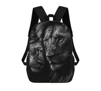 sinyumoney 3D Two Cuddling Lions Zaino Per Bambini Impermeabile Borsa Scolastica Zaino Carino Zaini Casual Alla Moda Borsa Scolastica Per Bambini Per Bambina E Bambino Scuola 17inch
