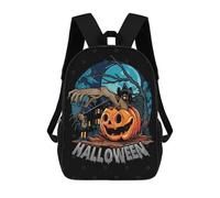 sinyumoney 70 Halloween Pumpkin 70 Zaini Per Bambini, Zaini Scolastici Personalizzati 3D Per Ragazzi E Ragazze, Zaini Scolastici Grandi, Zaini Casual Da Giorno 17inch