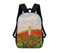 sinyumoney A Beautiful Courtyard Zaini Per Bambini, Zaino Scuola Zaino Stampato 3D Per Bambini, Zaino Da Viaggio, Borsa Per Libri, Borsa Da Scuola Per Bambini, Flight Of The Soul, 17"