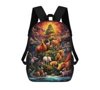 sinyumoney A Magical Forest Gathering Zaino Scolastico Per Bambini, Zaino Casual Da Viaggio Per Ragazzi E Ragazze, Zaino Da Giorno Di Grande Capacità 17inch