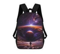 sinyumoney A Man Lost in The Cosmos Zaino Scolastico Alla Moda Per Studenti, Adatto A Ragazzi E Ragazze, Ideale Per Viaggi All'aperto E Attività Ricreative. 17inch