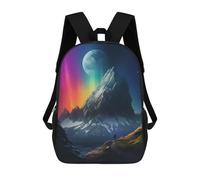 sinyumoney A Man Standing On Mountain Zaino Scolastico Per Bambini, Borsa Scolastica Stampata in 3D Per Ragazzi, Studenti Delle Scuole Elementari E Medie 17inch