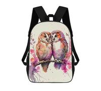 sinyumoney A Owl Couples Romance Zaino Scolastico Per Bambini, Borsa Scolastica Stampata in 3D Per Ragazzi, Studenti Delle Scuole Elementari E Medie 17inch