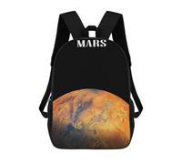 sinyumoney A Pair of Horses Zaini Per Bambini Zaini Stampati In 3D Zaini Per Studenti Della Scuola Elementare E Del Collegio (Ragazzi E Ragazze), Planet Mars Space, 17"