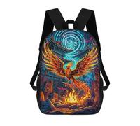 sinyumoney A Phoenix Rises from Fire Zaini Per Bambini, Zaino Scolastico Alla Moda, Borsa Scolastica Stampata in 3D Per Ragazzi, Studenti Delle Scuole Elementari E Medie 17inch