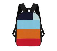 sinyumoney Abstract Bands 04 Zaino Per Bambini Zaino Scolastico Borsa Scolastica Borsa Scolastica Alla Moda Stampata in 3D Per Ragazzi Studenti Delle Scuole Elementari E Medie 17inch