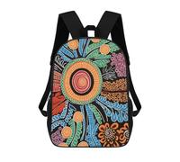 sinyumoney Abstract Colorful Collage Art Zaino Scuola Per Bambini Stampato 3D Ragazzi Studenti Della Scuola Scuola Scuola, Colorful Abstract Artwork -1, 17"