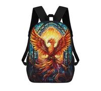 sinyumoney Abstract Colorful Phoenixx Zaino Scolastico Per Bambini Alla Moda Casual Zaini Per Bambini Stampati in 3D Borse Scolastiche Per Ragazzi Zaino Grande 17inch